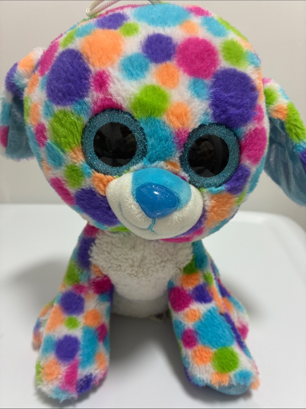 Toy Factory Scent Sations Rainbow Polka Dot Dog 9" Plush